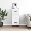 Image de vidaXL Buffet Blanc brillant 34,5x34x90 cm Bois d'ingénierie828606