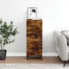 Image de vidaXL Buffet Chêne fumé 34,5x34x90 cm Bois d'ingénierie828609