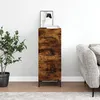 Image de Vidaxl Buffet ChÃªne FumÃ© 34,5x34x90 Cm Bois D'ingÃ©nierie