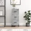 Image de vidaXL Buffet Gris béton 34,5x34x90 cm Bois d'ingénierie828616