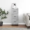 Image de vidaXL Buffet Gris béton 34,5x34x90 cm Bois d'ingénierie828624