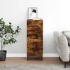 Image de Vidaxl Buffet ChÃªne FumÃ© 34,5x34x90 Cm Bois D'ingÃ©nierie