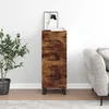 Image de Vidaxl Buffet ChÃªne FumÃ© 34,5x34x90 Cm Bois D'ingÃ©nierie
