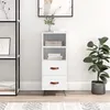 Image de vidaXL Buffet blanc 34,5x34x90 cm bois d'ingénierie828636