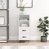Image de vidaXL Buffet Blanc brillant 34,5x34x90 cm Bois d'ingénierie828638