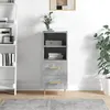 Image de vidaXL Buffet Gris béton 34,5x34x90 cm Bois d'ingénierie828656