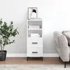 Image de vidaXL Buffet Blanc brillant 34,5x34x90 cm Bois d'ingÃ©nierie