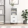 Image de Vidaxl Buffet Blanc 34,5x34x90 Cm Bois D'ingÃ©nierie