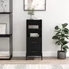 Image de vidaXL Buffet Noir 34,5x34x90 cm Bois d'ingÃ©nierie