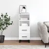 Image de vidaXL Buffet Blanc brillant 34,5x34x90 cm Bois d'ingénierie828694