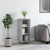 Image de vidaXL Buffet gris bÃ©ton 34,5x32,5x90 cm bois d'ingÃ©nierie