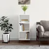 Image de vidaXL Buffet blanc brillant 34,5x32,5x90 cm bois d'ingÃ©nierie