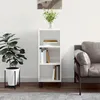 Image de vidaXL Buffet blanc brillant 34,5x32,5x90 cm bois d'ingÃ©nierie