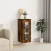 Image de vidaXL Buffet Chêne fumé 34,5x34x90 cm Bois d'ingénierie