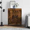 Image de vidaXL Buffet chêne fumé 69,5x34x90 cm bois d'ingénierie