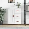 Image de vidaXL Buffet Blanc brillant 69,5x34x90 cm Bois d'ingénierie830230