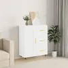 Image de vidaXL Buffet blanc 69,5x34x90 cm bois d'ingénierie830236