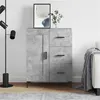 Image de vidaXL Buffet gris béton 69,5x34x90 cm bois d'ingénierie