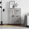 Image de vidaXL Buffet sonoma gris 69,5x34x90 cm bois d'ingénierie