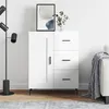 Image de vidaXL Buffet Blanc brillant 69,5x34x90 cm Bois d'ingénierie830278