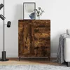 Image de Vidaxl Buffet ChÃªne FumÃ© 69,5x34x90 Cm Bois D'ingÃ©nierie