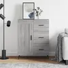 Image de vidaXL Buffet sonoma gris 69,5x34x90 cm bois d'ingénierie