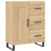 Image de vidaXL Buffet chêne sonoma 69,5x34x90 cm bois d'ingénierie