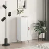 Image de vidaXL Buffet Blanc brillant 34,5x34x90 cm Bois d'ingÃ©nierie