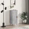 Image de vidaXL Buffet Gris béton 34,5x34x90 cm Bois d'ingénierie830416