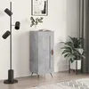 Image de vidaXL Buffet Gris bÃ©ton 34,5x34x90 cm Bois d'ingÃ©nierie