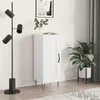 Image de vidaXL Buffet Blanc brillant 34,5x34x90 cm Bois d'ingénierie830438