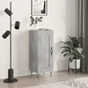 Image de vidaXL Buffet Gris bÃ©ton 34,5x34x90 cm Bois d'ingÃ©nierie