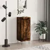 Image de vidaXL Buffet Chêne fumé 34,5x34x90 cm Bois d'ingénierie830441