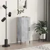Image de vidaXL Buffet Gris béton 34,5x34x90 cm Bois d'ingénierie830456