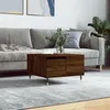 Image de vidaXL Table basse chêne marron 55x55x36,5 cm bois d'ingénierie830755