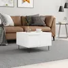 Image de vidaXL Table basse blanc 55x55x36,5 cm bois d'ingÃ©nierie