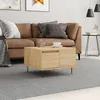 Image de Vidaxl Table Basse ChÃªne Sonoma 55x55x36,5 Cm Bois D'ingÃ©nierie