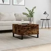 Image de vidaXL Table basse chêne fumé 55x55x36,5 cm bois d'ingénierie
