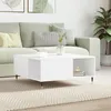 Image de vidaXL Table basse blanc 80x80x36,5 cm bois d'ingénierie830772
