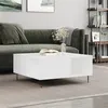 Image de vidaXL Table basse blanc 80x80x36,5 cm bois d'ingénierie