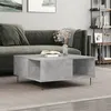 Image de vidaXL Table basse gris béton 80x80x36,5 cm bois d'ingénierie830784