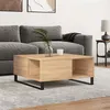 Image de vidaXL Table basse chêne sonoma 80x80x36,5 cm bois d'ingénierie
