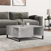 Image de vidaXL Table basse gris béton 80x80x36,5 cm bois d'ingénierie