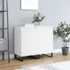 Image de vidaXL Buffets 2 pcs blanc 40x35x70 cm bois d’ingénierie831069
