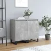Image de vidaXL Buffets 2 pcs gris bÃ©ton 40x35x70 cm bois d'ingÃ©nierie