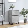 Image de vidaXL Buffet gris béton 40x35x70 cm bois d'ingénierie