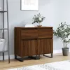 Image de vidaXL Buffets 2 pcs chêne marron 40x35x70 cm bois d'ingénierie831179