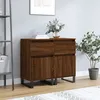 Image de vidaXL Buffets 2 pcs chÃªne marron 40x35x70 cm bois d'ingÃ©nierie