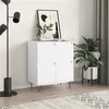 Image de vidaXL Buffet Blanc 60x35x70 cm Bois d'ingénierie831212