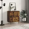 Image de vidaXL Buffet ChÃªne fumÃ© 60x35x70 cm Bois d'ingÃ©nierie